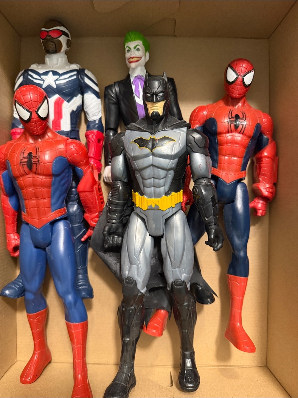 Super powers figures. Sold as is together.